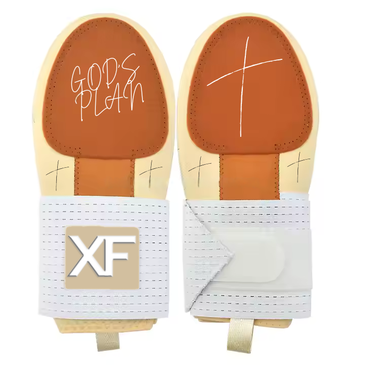 Tan Cross Sliding Mitt